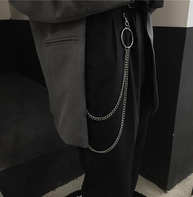 2連 ウォレットチェーン ベルトチェーン 韓国 ストリート HIPHOP K-POP パンク 原宿系 6ACC-200 ダンス 衣装 レディース 