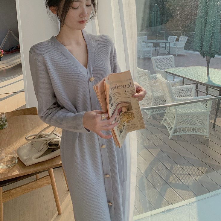ニットワンピース レディース Aラインワンピース Vネック 無地 長袖 新作 秋冬 着痩せ通勤 きれいめ 結婚式 膝丈ワンピース ロング オシャレ ベルト付き 上品 