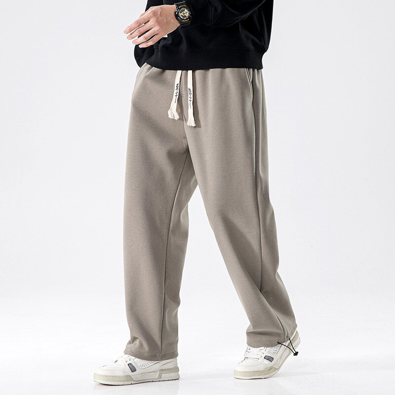 スウェットパンツ 2WAY 裾調節可能 ドローコード付き ストレート ジャージパンツ 部屋着 楽々 ユニセックス 定番 カジュアルパンツ ルームウエア 