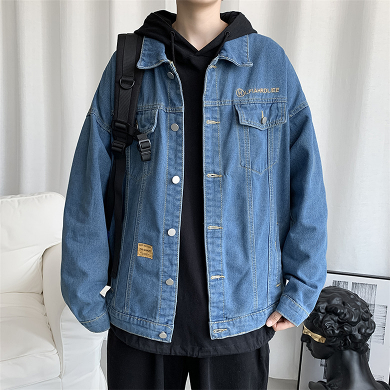 メンズ ジージャン デニム ジャケット ペアルック コート カジュアル ブルー レディース 上着 ワーク アウター 男子 春秋 外套 普段着 Gジャン 