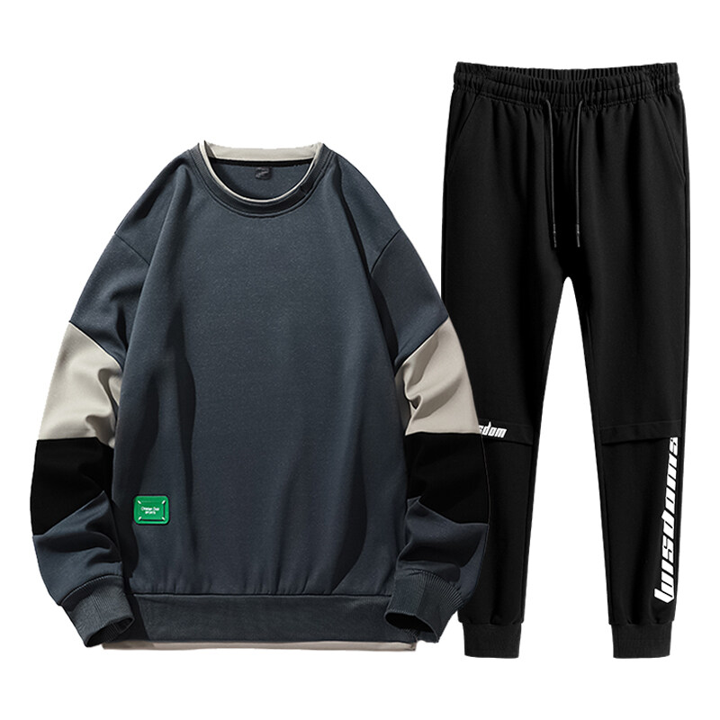 ジャージ スウェットセット 2点セット プルオーバー スウェット パンツ 部屋着 長袖Tシャツ セットアップ ランニング メンズ スポーツ 