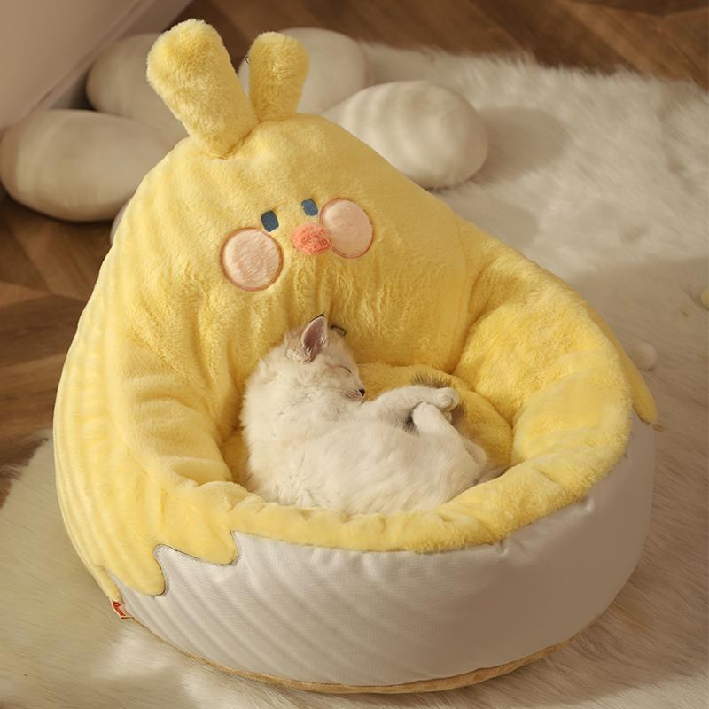 ペット ベッド 犬 猫 猫ハウスベッド ペットクッション 暖かい 寝心地良い 柔らかい フ中深デザイン 可愛い 肌触り良い クッションマット ふわふわ 