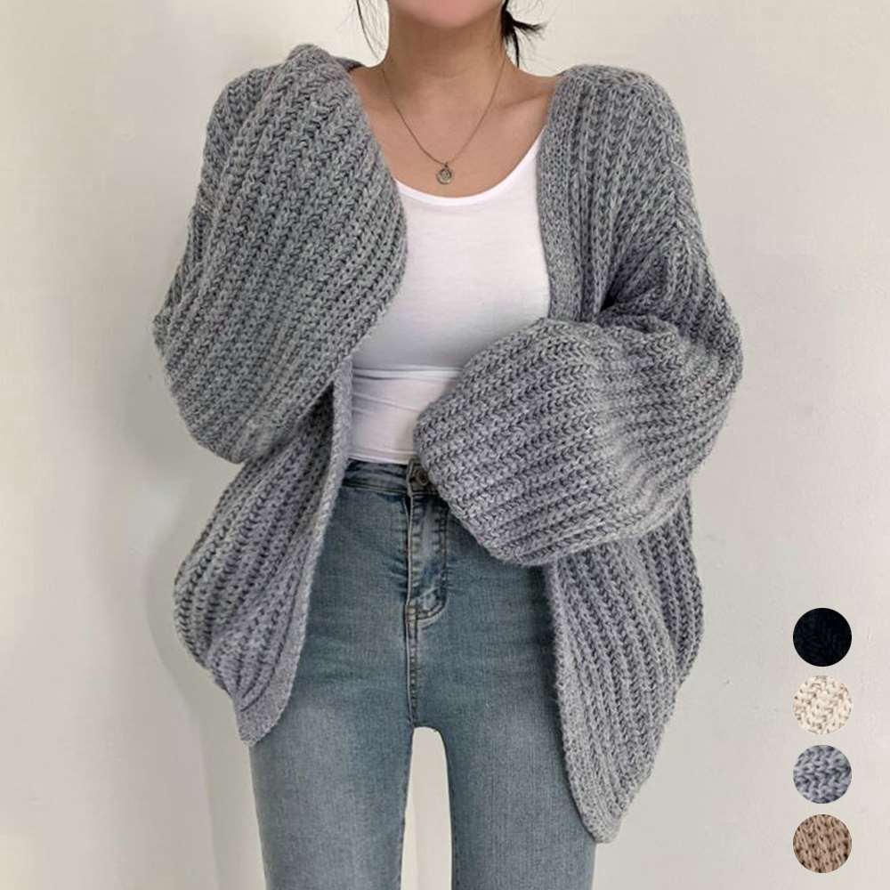 ニット カーディガン レディース ボレロ風  