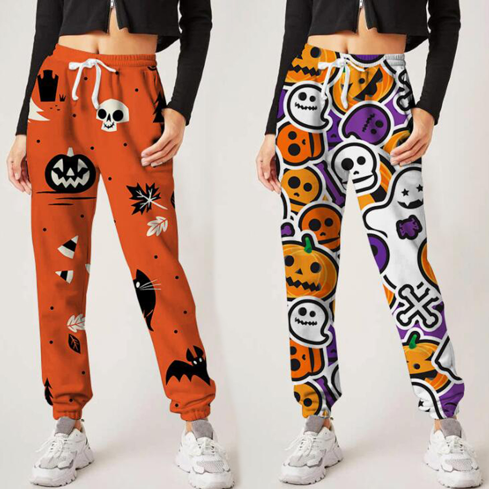 ハロウィンヨガパンツ ヒップアップ トレーニング フィットネス エアロビクス ズボン エアロビクスウェア ズボン ダンス衣装 美脚 ランニングウェア 