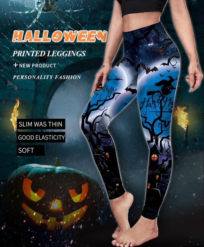 ハロウィンヨガパンツ ヒップアップ トレーニング フィットネス エアロビクス ズボン エアロビクスウェア ズボン ランニングウェア ダンス衣装 美脚 