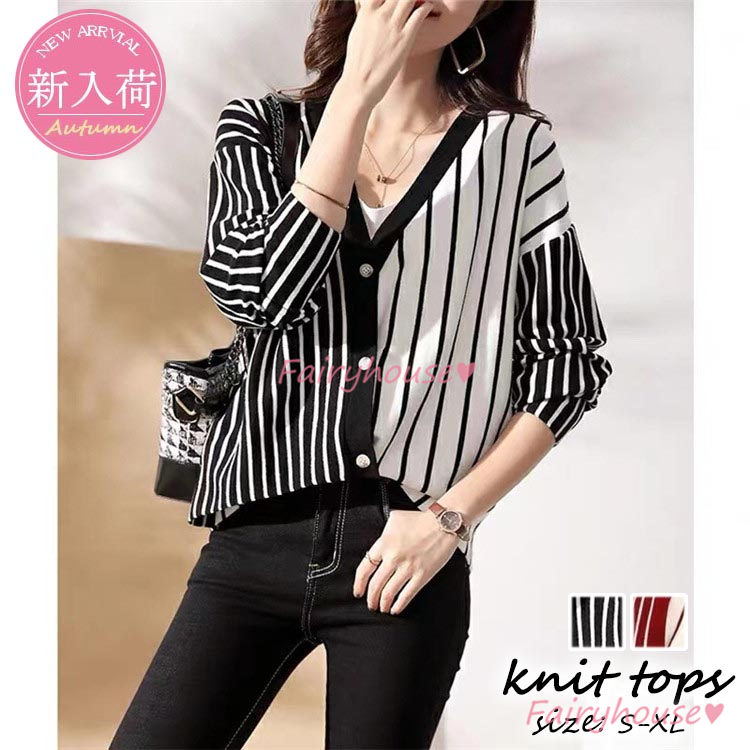 ニット セーター トップス レディース 秋冬 ラウンネック 着痩せ 幾何柄 通勤 オシャレ カジュアルニット きれいめ ニットインナー 長袖ニット 