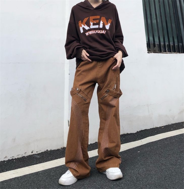 ロングパンツ 韓国 ストリート HIPHOP 原宿系 K-POP 衣装 レディース ダンス 