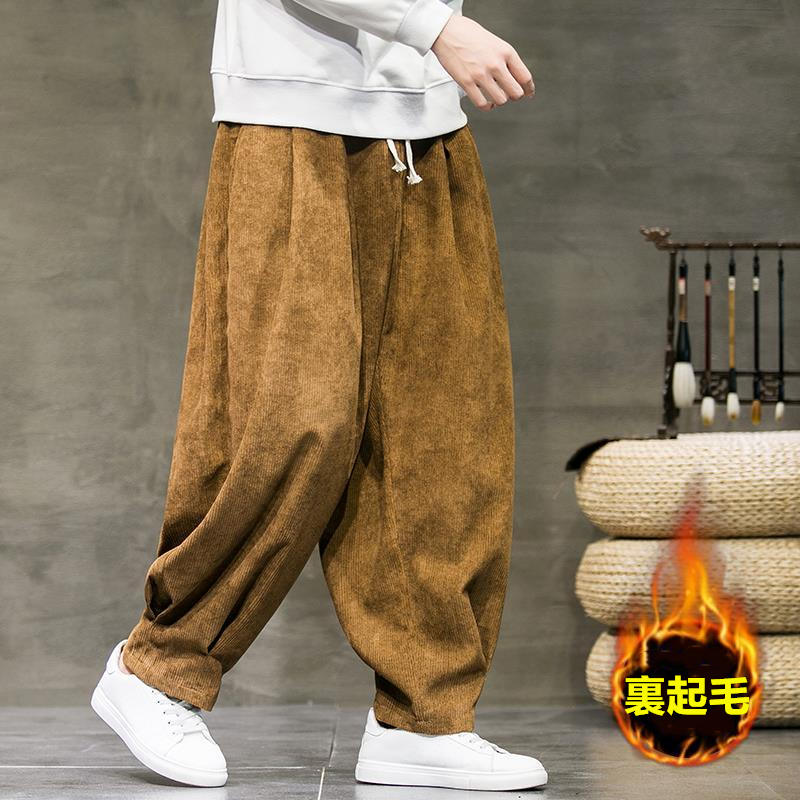 お取り寄せ商品 コーデュロイ パンツ 裏起毛 メンズ ゆったり 2XL ポケッ 4XL 夏 ロングパンツウエスト紐 5XL 大きいサイズ対応 L ボ長ズボン XL 3XL M 