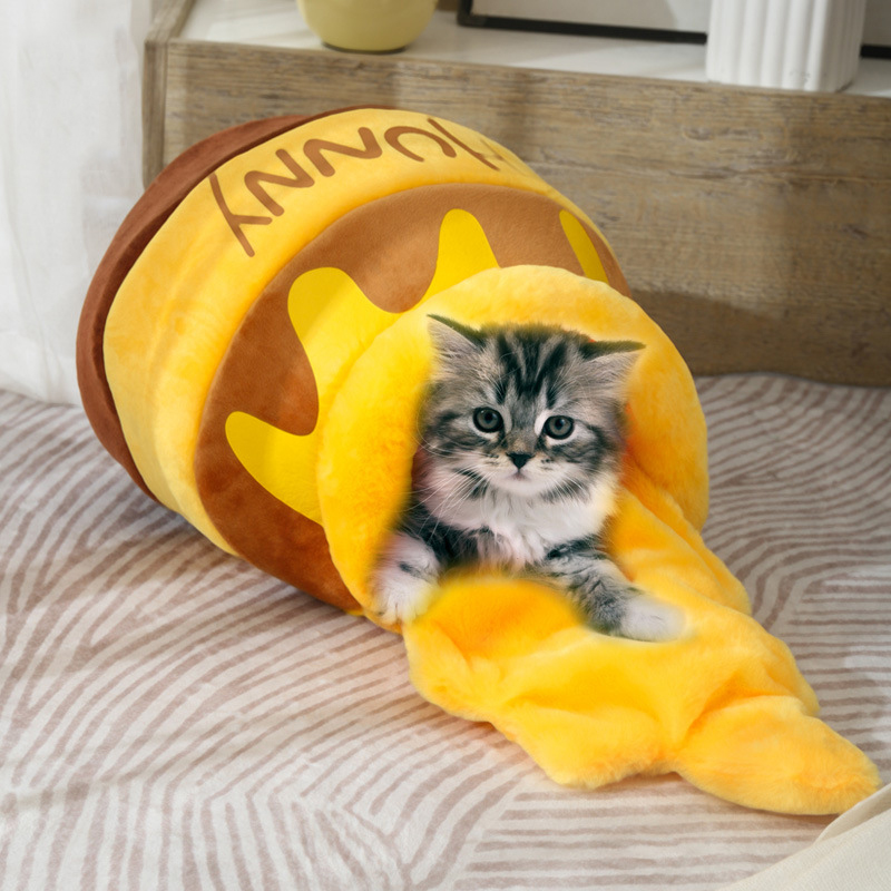 ペットハウス ベッド 犬ハウス 猫ハウス キャットハウス ドームハウス 四季兼用 ハニーポット ペットベッド 小型犬 ハウス ドーム型ベッド ハチの巣形 おしゃれ 