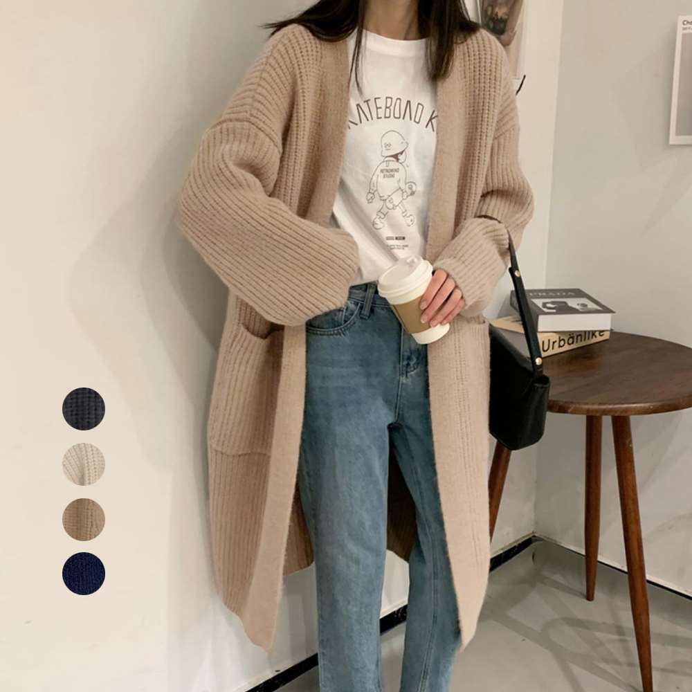 ニット カーディガン レディース 体型カバー  