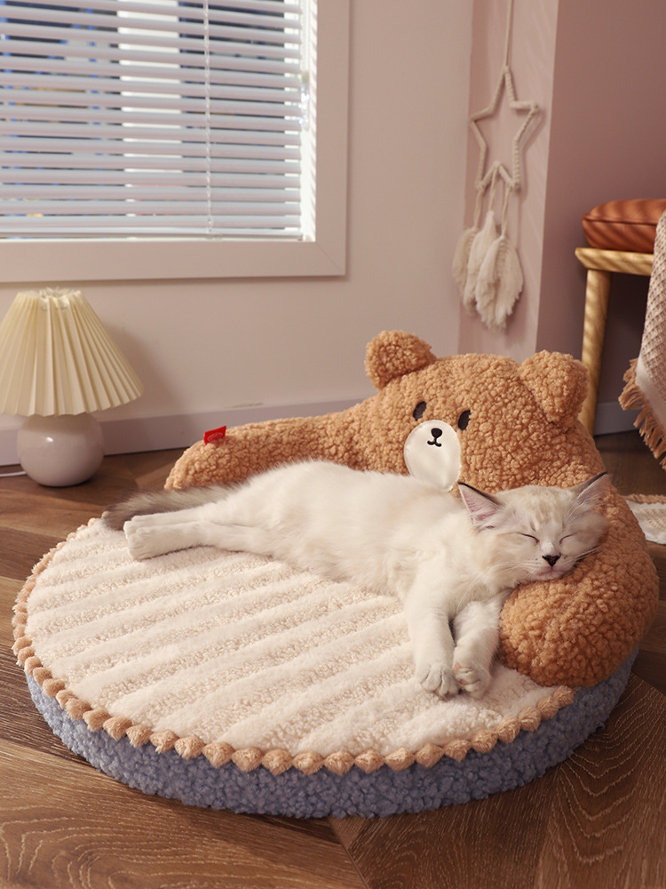 猫ベッド ソファーベッド キャット 保温防寒 クッション マット おしゃれ あったか 小型犬 ぐっすり眠れる 犬ベッド 洗える あったか もこもこ 冬 ペットベッド 