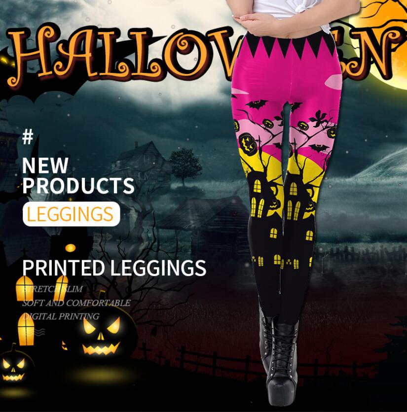 ハロウィンヨガパンツ ヒップアップ トレーニング フィットネス エアロビクス ズボン エアロビクスウェア ダンス衣装 美脚 ズボン ランニングウェア 