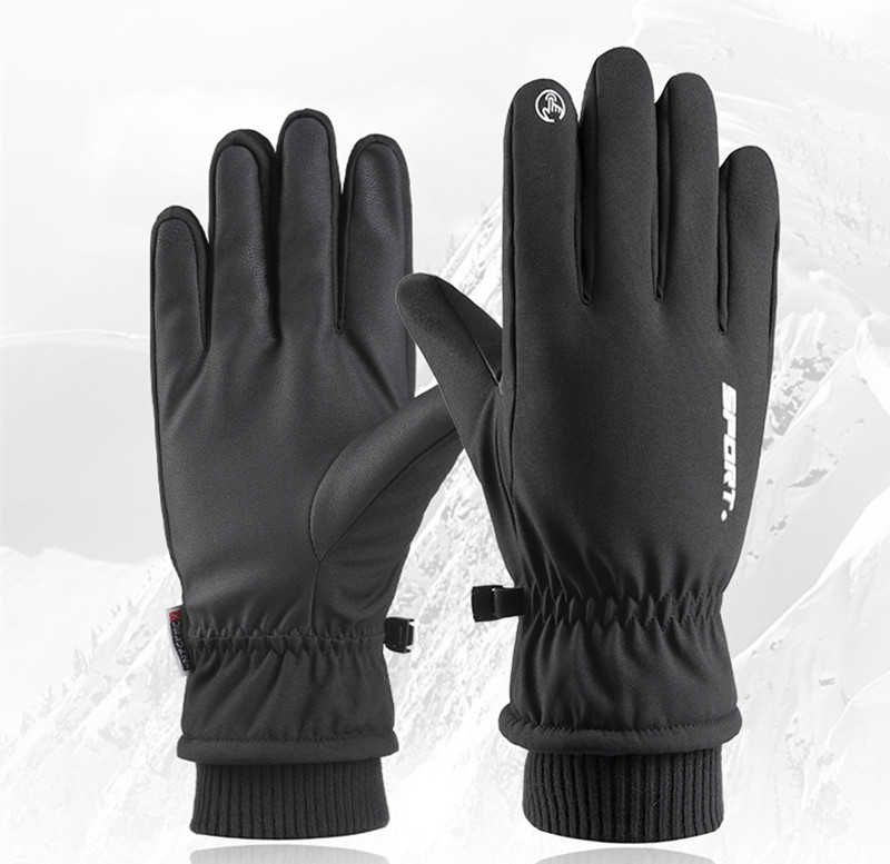 。 スキー アウトドローブ 防寒手袋 タッチパネル対応 滑り止め 自転車 メンズ 裏起毛 中綿 防水 保温 作業  除雪 