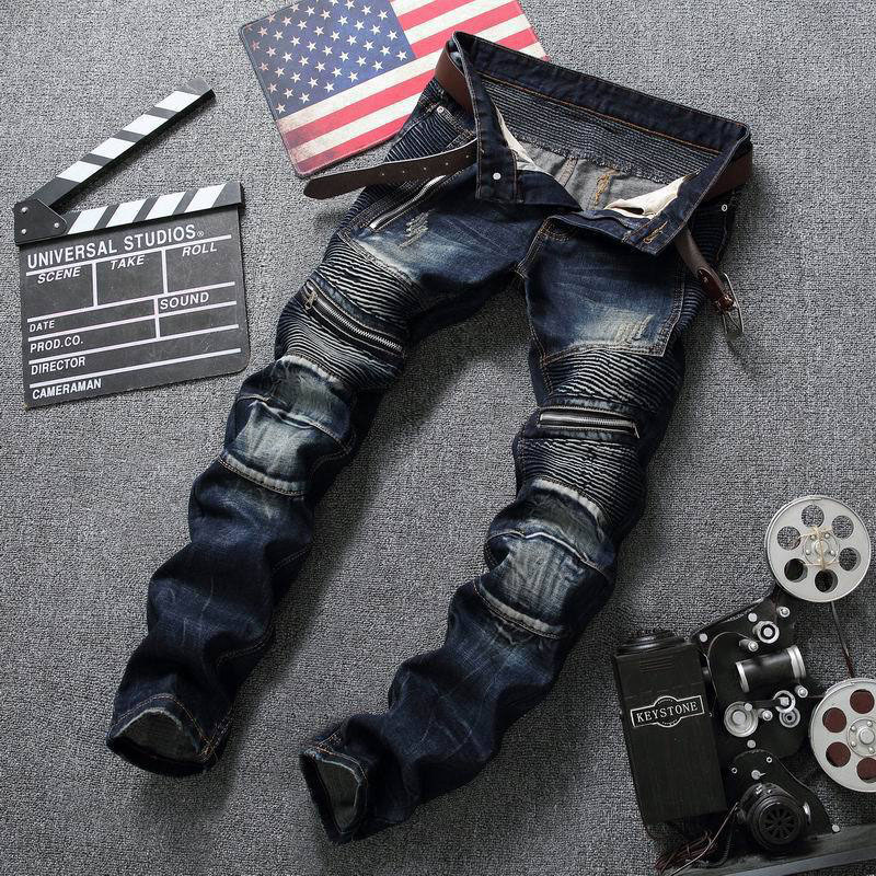 ジーンズ メンズ デニムパンツ バイクパンツ ダメージ加工 ストレッチ 個性 オートバイ バイクウェア スリム 細身レーシングパンツ ジーンズ スキニー 