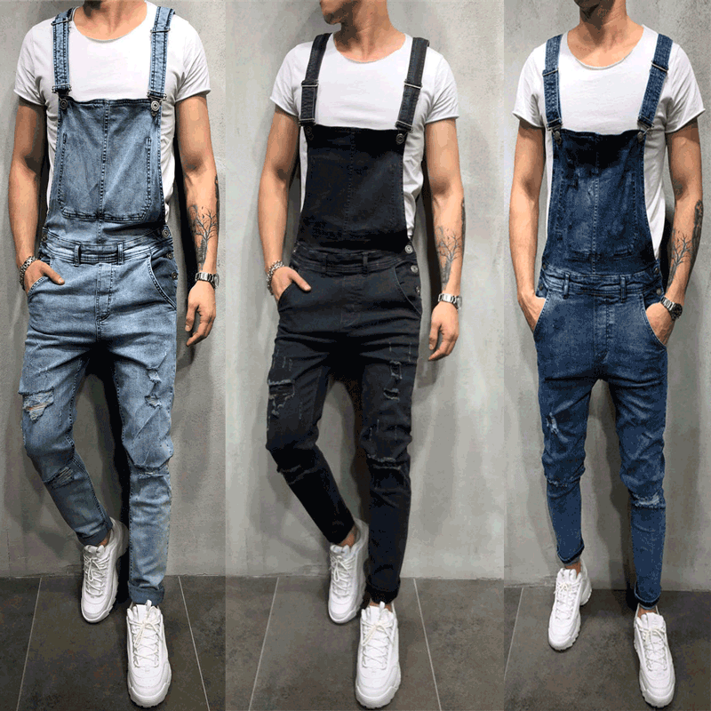 オーバーオール サロペット メンズ パンツ デニムパンツ ダメージ加工 オールインワン アウトドア おしゃれ アメカジ きれいめ 春物 デニムパンツ 秋冬 