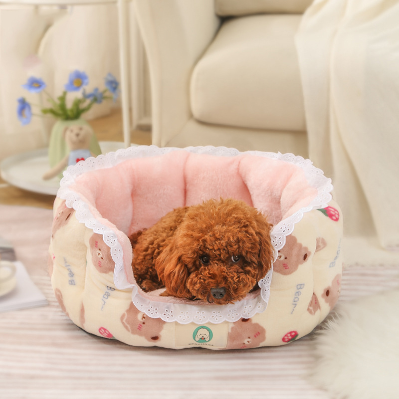 犬猫 ペットベッド 小型 クッション 犬用 猫用 春夏秋冬 肌触り抜群 猫ベッド キャットハウス 犬ベッド 四季適用 室内 洗える ペットソファ かわいい 滑り止め 
