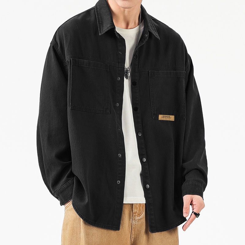 大きいサイズ シャツ トップス メンズ カーゴシャツ 長袖シャツ 開襟シャツ ワークシャツ 秋服 ゆったり ミリタリーシャツ 大きいサイズ カジュアルシャツ 