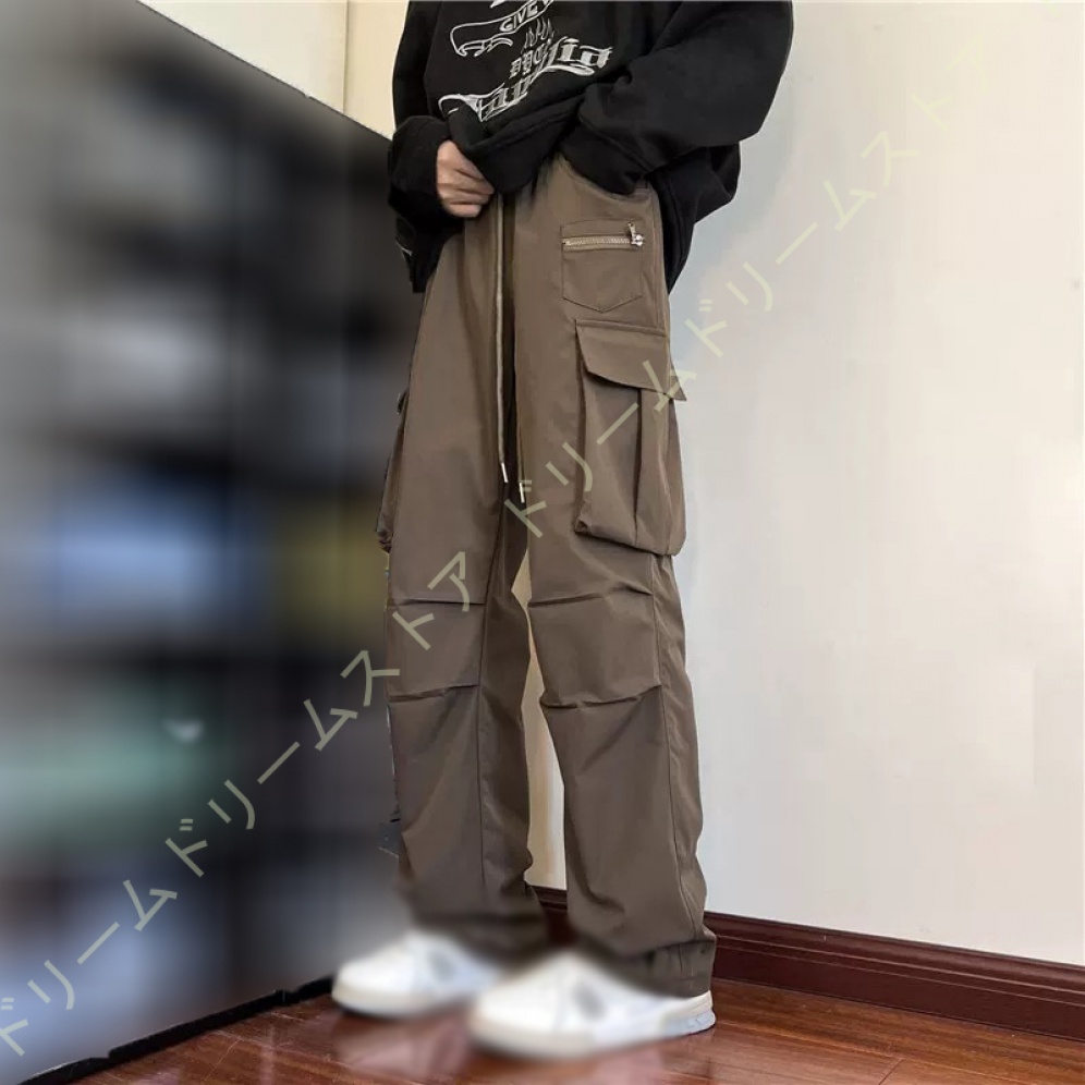 ワイド カーゴパンツ メンズ 大きいサイズ ワイドカーゴ ゆったり 春服 パンツ リラックスパンツ サルエルパンツ ストリート ワイドパンツ カジュアル 韓国 