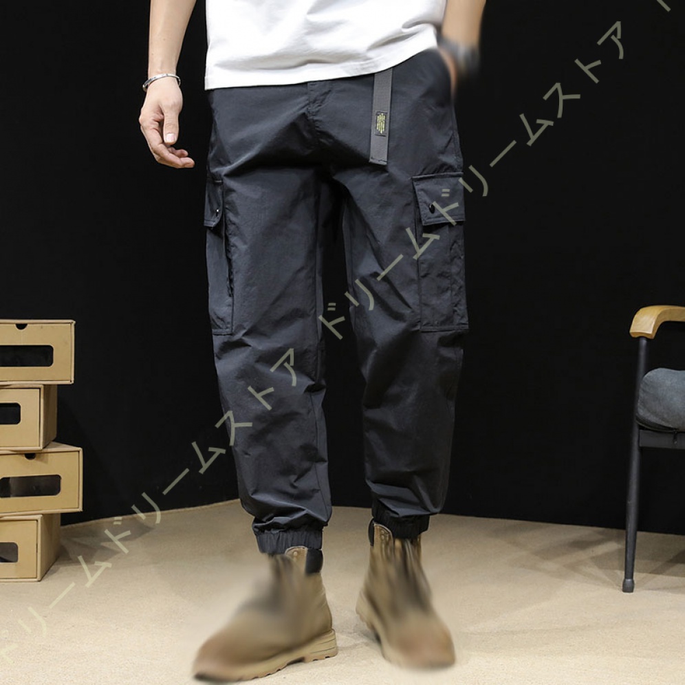 カーゴパンツ メンズ スキニー パンツ ミリタジョガーパンツ ワークパンツ 定番 日常着 ロングパンツ 春夏秋冬 作業ボポケット 綿細身 無地 