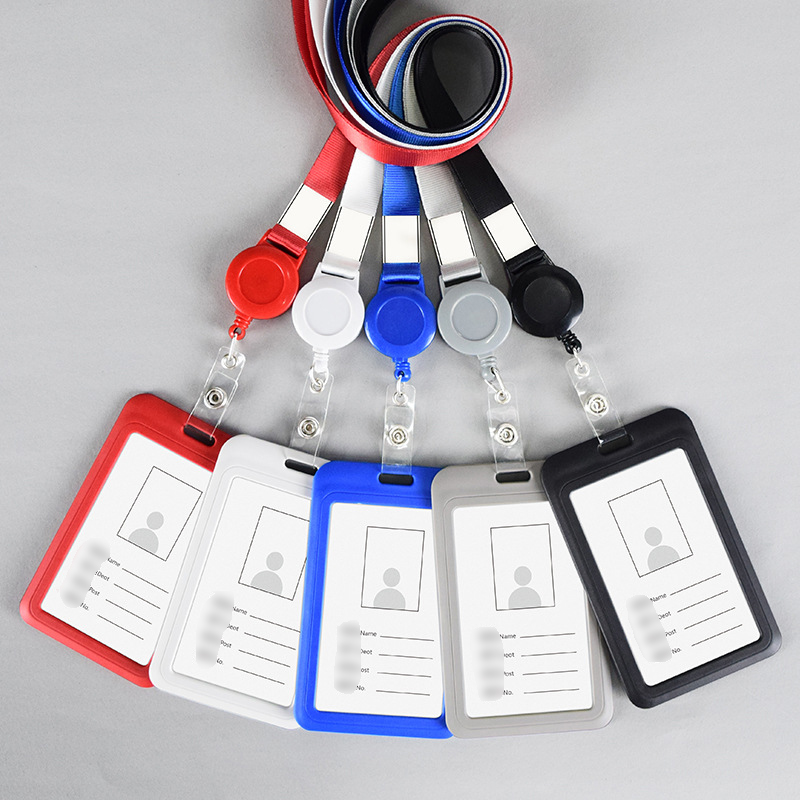 IDケース IDカードホルダー 名札ケース ネームホルダー 横型 縦型 伸びる メンズ ストラップ レディース 社員証 おしゃれ 