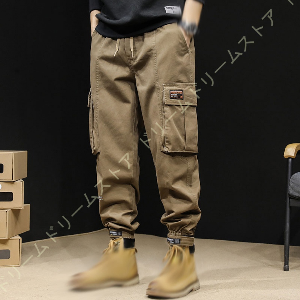カーゴパンツ メンズ カジュアルパンツ 春夏用 大きいサイズ ポケット ストレッチ 作業服 ワークパンツ ズボン ミリタリーパンツ ゆったり スリム 