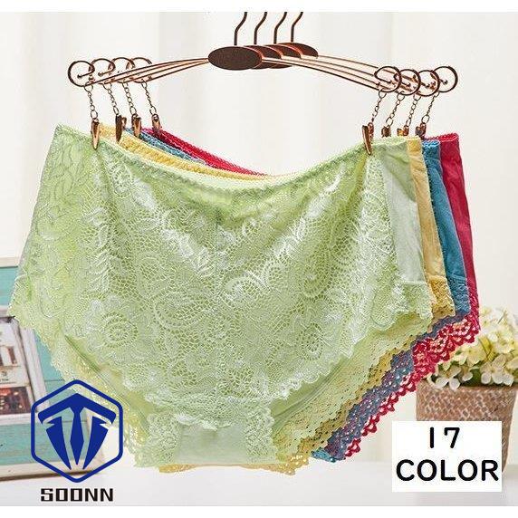 ショーツ パンツ パンティ レディース スタンダード 下着 か 単品 単色 深履き 花柄レース 総レース おしゃれ ワンランジェリーインナー 