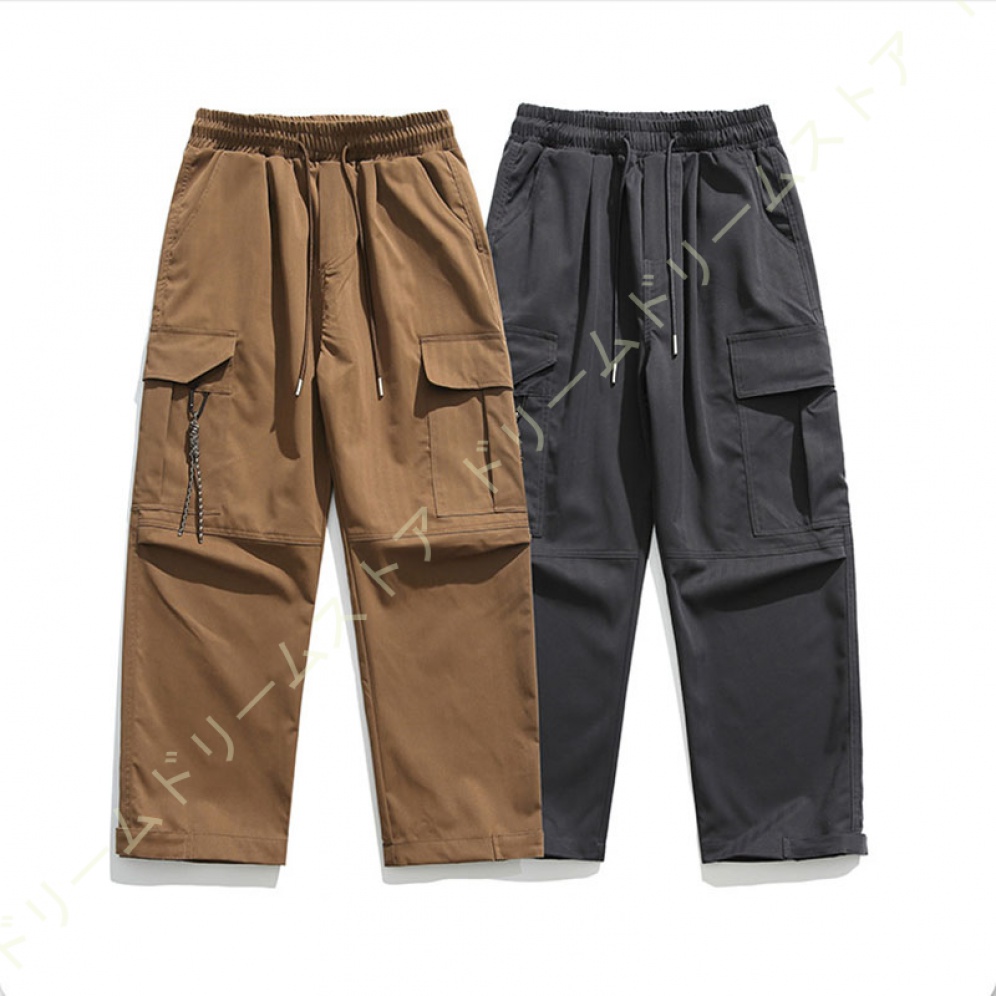 ワイド カーゴパンツ メンズ 大きいサイズ ワイドカーゴ ゆったり サルエルパンツ ワイドパンツ ストリート パンツ リラックスパンツ 韓国 カジュアル 春服 