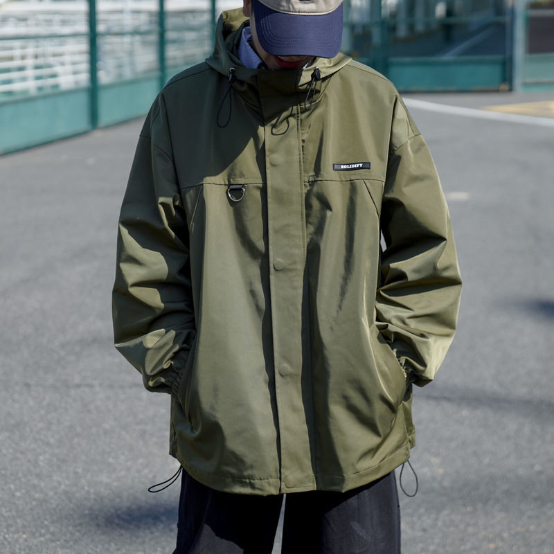 マウンテンメンズ 登山 フード付き ジャケット アウトドア キャンプ 防水 ウインドブレーカー 撥水 防寒 防風 カジュアル ブルゾン 春秋 