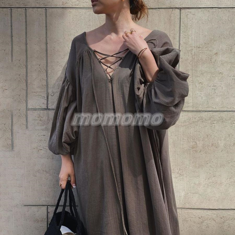 ワンピース マキシワンピース 長袖ワンピース プリーズスカート レディース キレイめ 20代 ゆったり 30代 春夏秋 上品 オシャレ 着痩せ 韓国風 