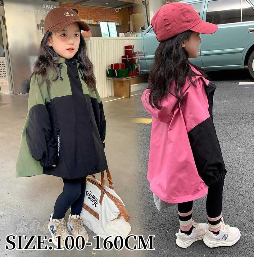 子供服 ウィンドブレーカー キッズ 女の子 ジップアップマウンテン長袖ジャケット ブルゾンジャンパー 女児 お出かけ ジュニア 