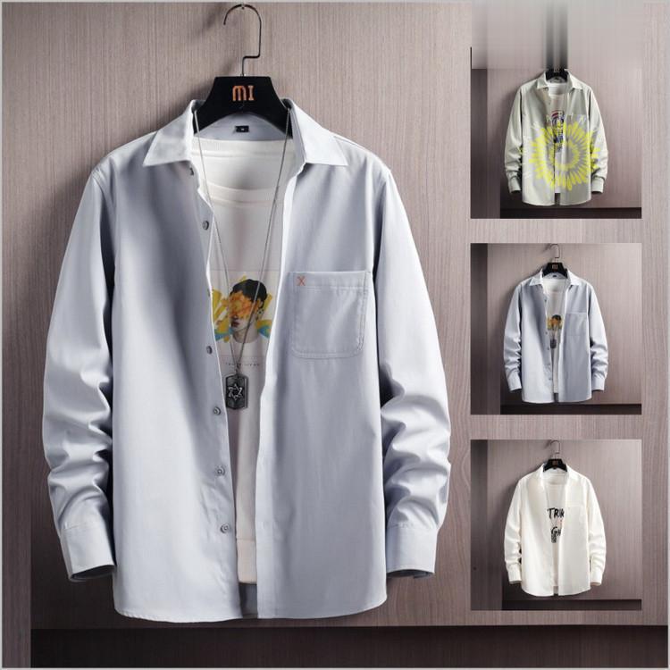 シャツ メンズ 長袖シャツ カジュアルシャツ 開襟 おしゃれ 30代 SHIRT 秋物 大きいサイズ 50代 40代 トップス 60代 