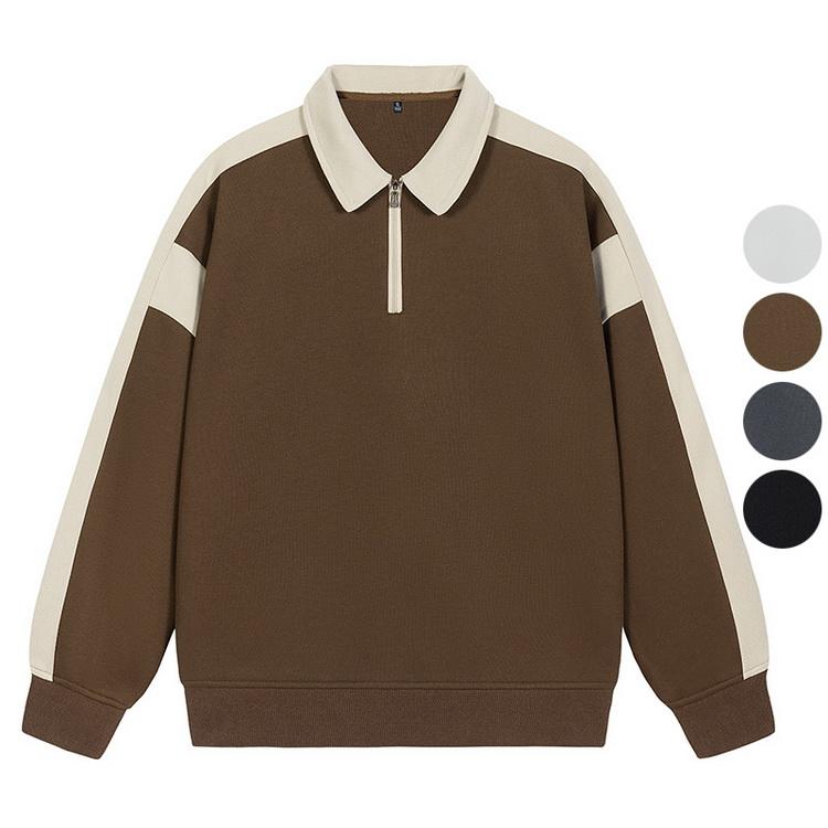 トレーナー メンズ ハーフジップ襟付き 秋服 秋物 トレーナー 2023 秋 スウェット きれいめ トップス 