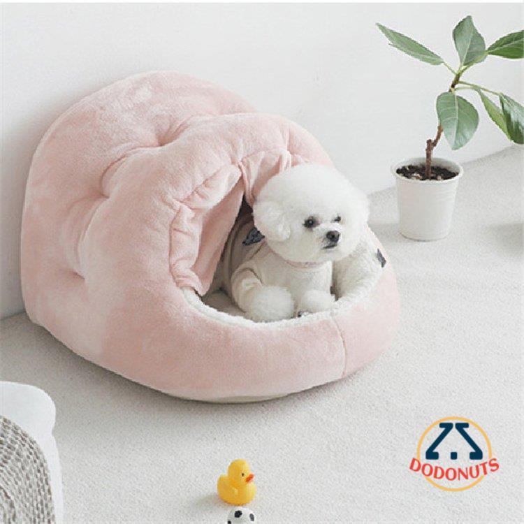 ペットハウス ペットベッド ドーム型 キャットハウス ふわふわ クッション イヌ小屋 秋 洗える 犬小屋 白 あったか 猫用 可愛い 犬用 ネコ耳付 マット 冬用 ねこ