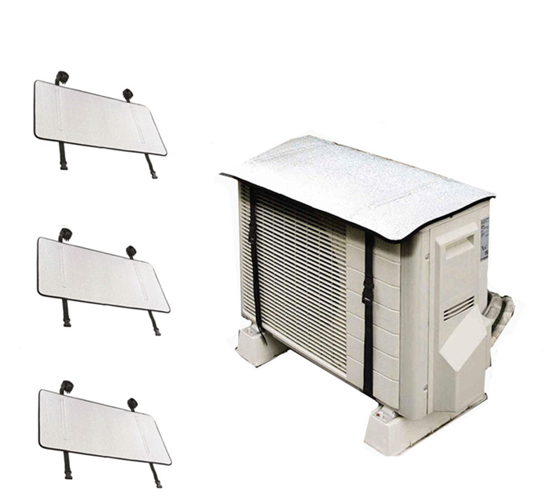 送料無料 エアコン室外機 遮熱シート エアコン室外機 日よけパネル 室外機カバー 節電 日差しカット アルミシート 省エネ 3枚セット 遮熱 