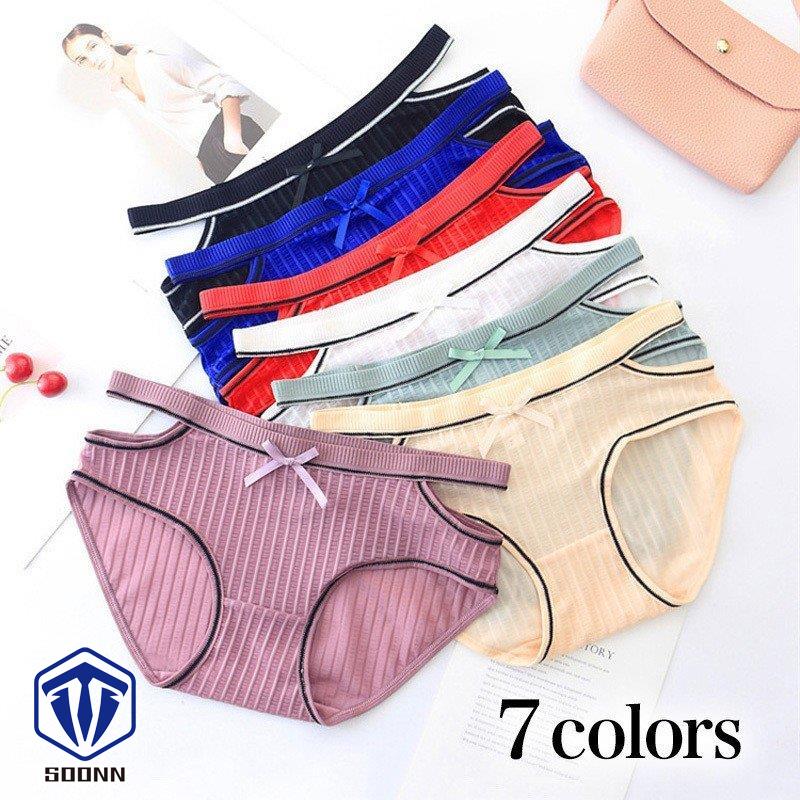 ショーツ ヒップハンガー インナー レディース ゴムタイプ フリーサイズ かわいい シンプル リブ地 女性用 サイドライン リボン ランジェ下着 