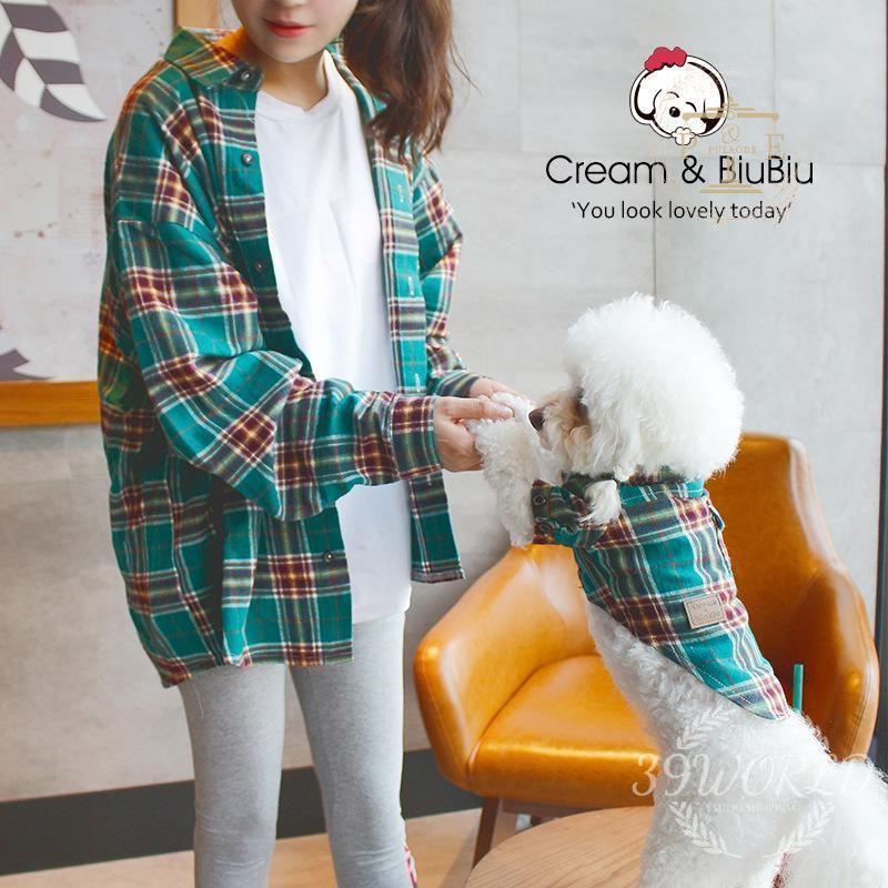 犬とお揃いコーデ 犬 お揃い 服 春夏シャツ ペットとお揃い 猫とオーナーがペアルック出来る♪犬 犬 ペアルック ペット親子お揃い♪犬の服 ドッグウェア 
