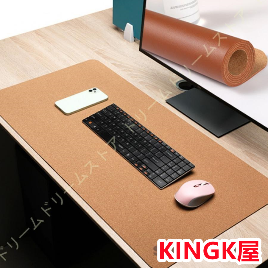 デスクマット 大型 マウスマット マウスパッド 防水性 耐油性 キーボードマット マウス対応 マット 夏 デスクパッド 両面使用 PUレザー PC机 テーブルマット 