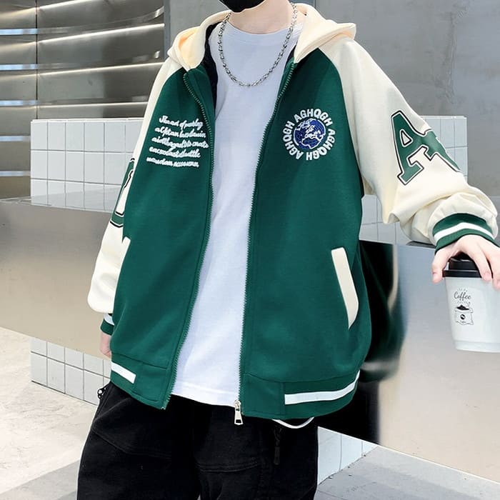 小学生 男の子 フード付き ブルゾン ジャンパー ジャケット ストリート キッズ 韓国 アウター 通学 ダンス ジュニア 子供服 子ども スポーツ 春秋 