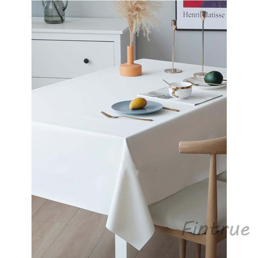 テーブルクロス 長机用 白 長方形 撥水 無地 PUレザー 展示会 ビニール 会議テーブル 学習テーブル マット イベント 耐熱 耐久 おしゃれ 防水 デスクパッド 