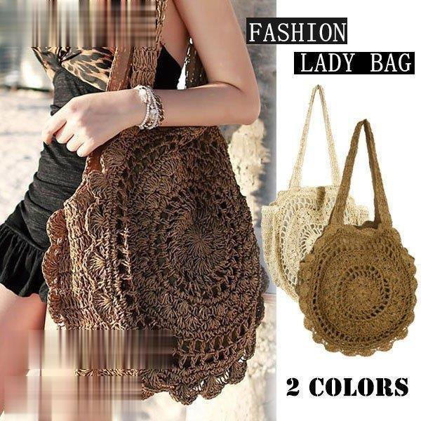 かごバッグ レディース トートバッグ ショルダーバッグ レース 肩掛け ストローバッグ 遠足 手提げバッグ 旅行 ハンドバッグバスケット 
