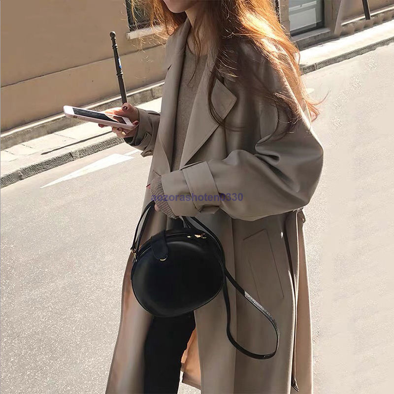 トレンチコート レディース 秋服 春 ロング Aライン OL ベルト付き 40代 30代 着痩せ 通勤 オシャレ アウター 韓国風 50代 オシャレ 50代 