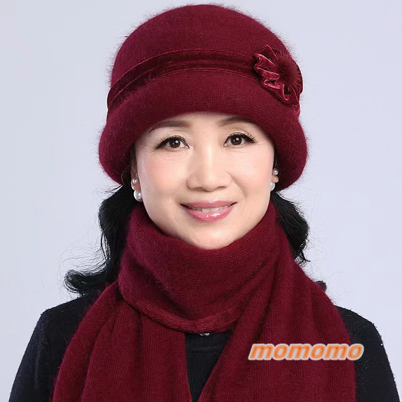 全10色 ! ニット 帽子 ニット帽 レディース 中高年 年配向け 暖かい 70代 お母さん 60代 防寒 おばあちゃん 秋冬 ファー うさぎの毛 