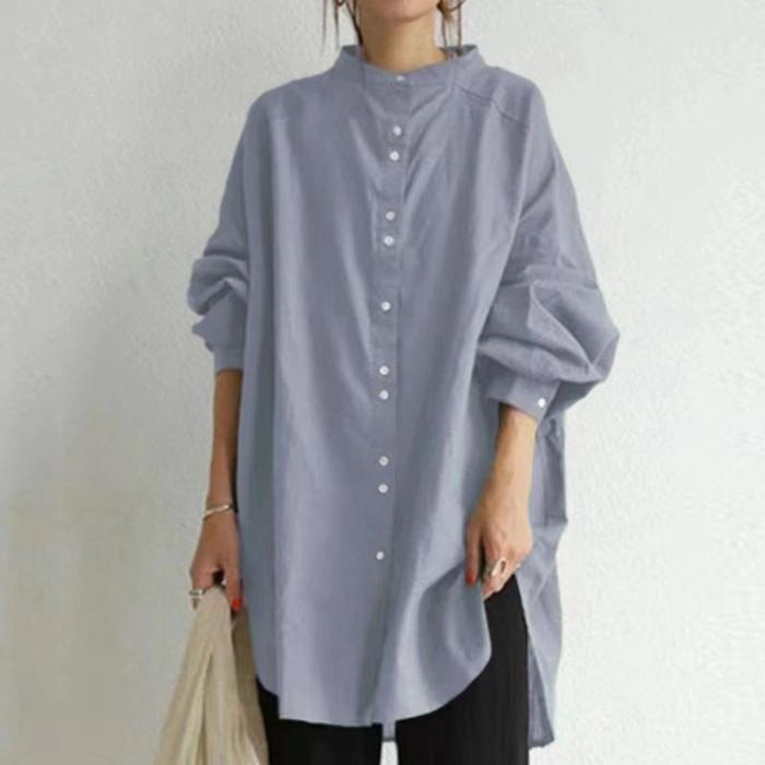 チュニックシャツ ロングシャツ ブラウス レディース カジュアル フェミニン かわいい 無地 通勤 大人 通学 