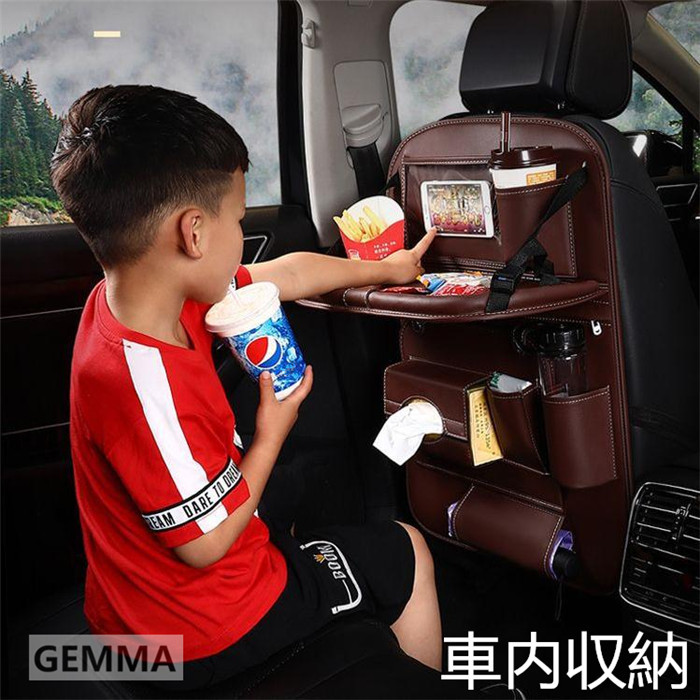 シートバックポケット 後部座席 テーブル 大容量 PU素材ではなく ォックスフォ一ド布素材  