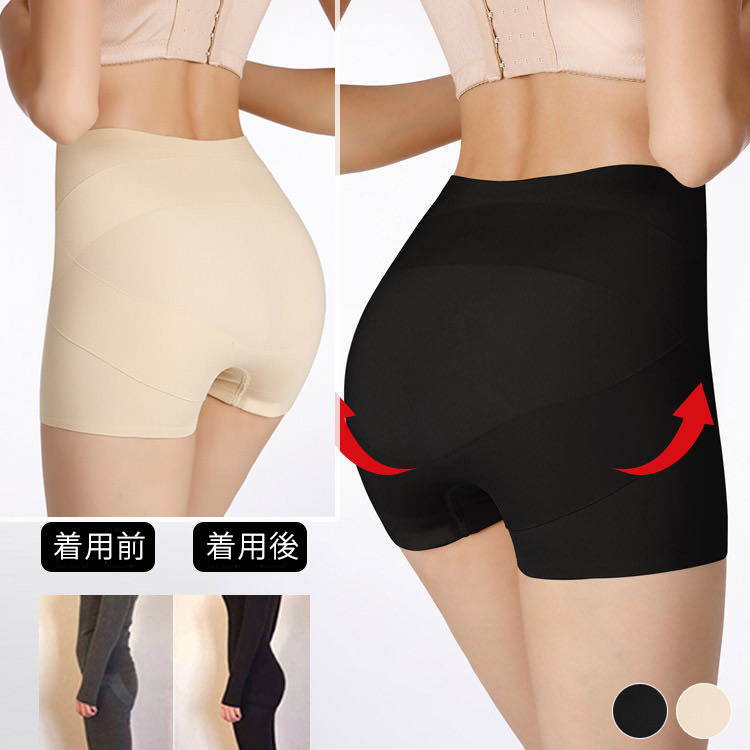 ガードル ショート丈 産後 ヒップアップ お腹カバー ウエスト 体系カバー 短い ストレッチ 見えない ペチパン 跡なし ゆるめ インナーパンツ 