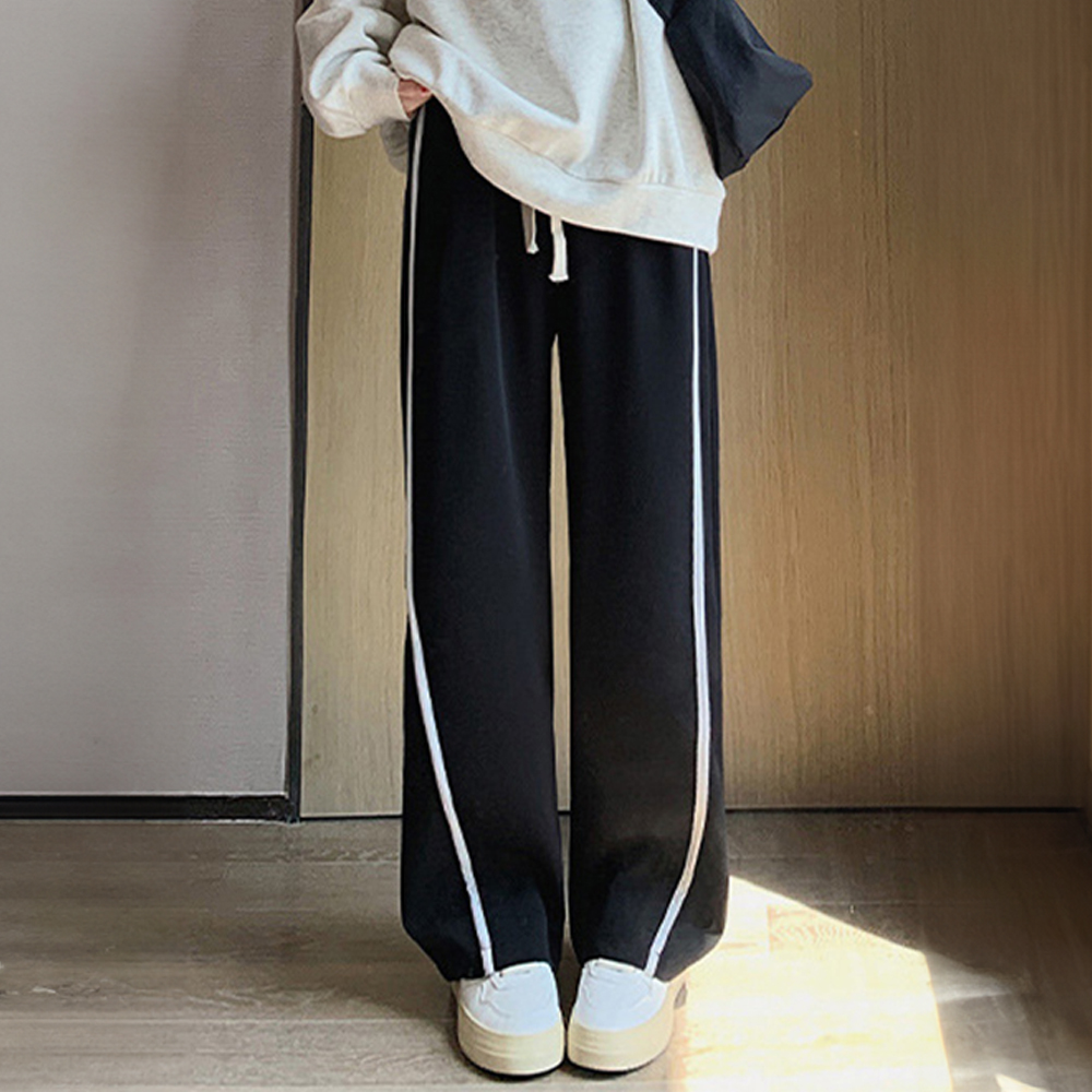 スウェットパンツ ライン レディース韓国  