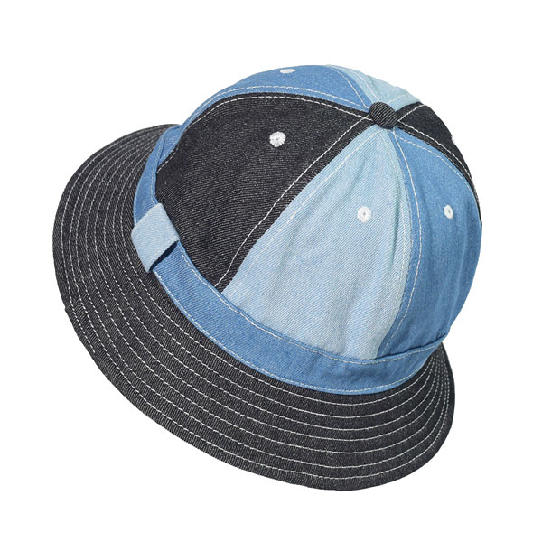 デニム バケットハット マルチ ステッチ 帽子 コットン ハット DENIM バケット帽 サファリハット 無地 レディース HAT メンズ 