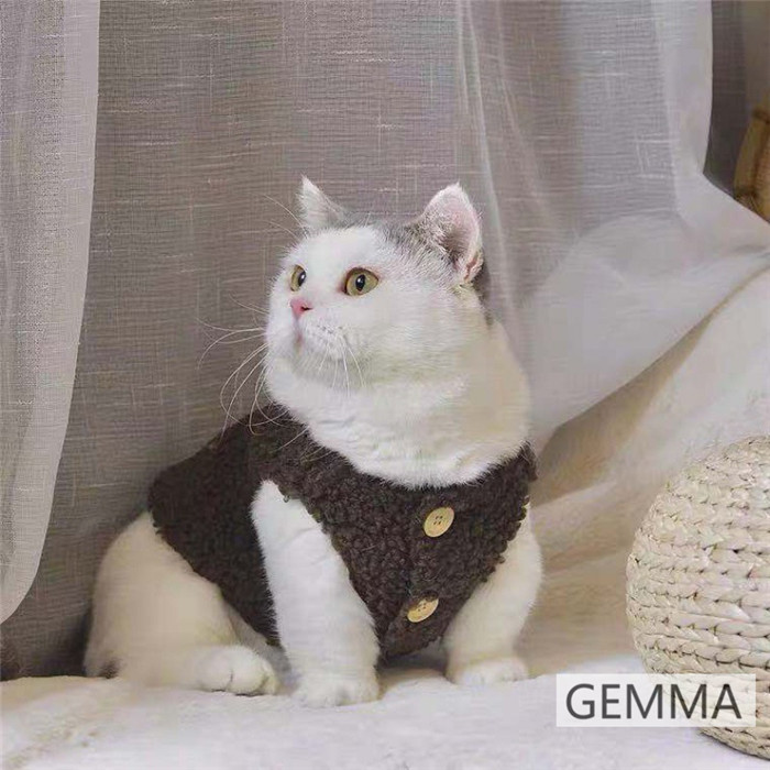 ペット服 猫服 犬服 キャットウェア 可愛い ベスト 暖かい もこもこ 猫 裏起毛 小型犬 ふわふわ 送料無料 