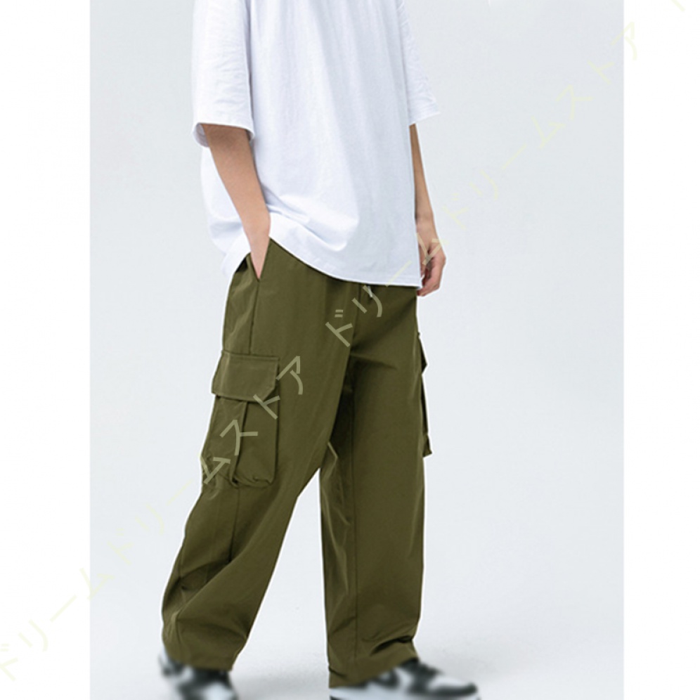 パンツ カーゴパンツ ロングパンツ ボメンズファッション ワイドパンツ イージーパンツ ストリート ミリタパンツ モード ミリタリーパンツ ゴルフ 