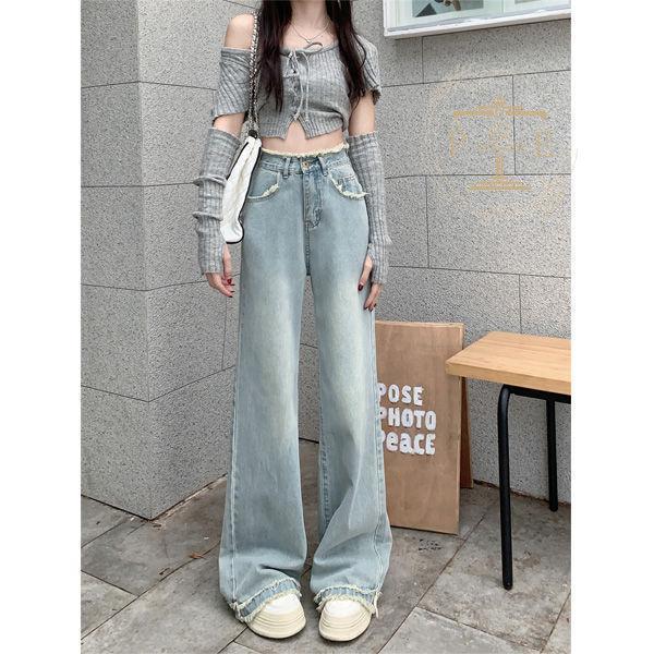 デニムパンツ レディース ジーンズ ジーパン バギーパンツ ガウチョパンツ 美シルエット ゆったり ワイドパンツ 春夏秋 ファッション 
